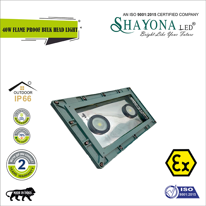 Shayona LED flame proof bulk head lights